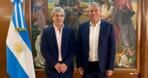 Encuentro en Buenos Aires entre Figueroa y el ministro Luis Caputo