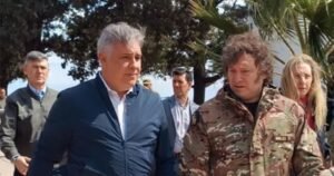 Milei se reunió con el gobernador Martín Llaryora por los fuegos en Córdoba