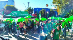 ATE volvió a las calles en Roca para frenar la reforma laboral y exigir recomposición salarial
