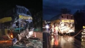 Grave siniestro vial: un colectivo con destino a Puerto Iguazú chocó contra un camión y hay 43 heridos