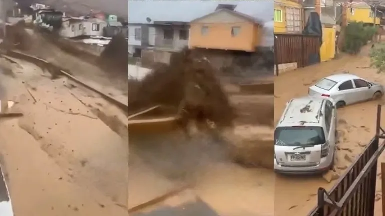 Trágico temporal en Chile: un muerto, miles de evacuados y un paso fronterizo cerrado