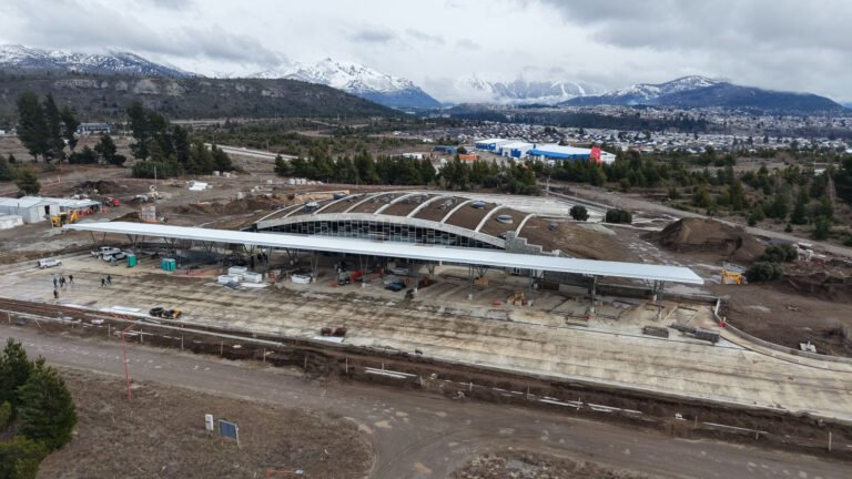 Al fin Bariloche se prepara para estrenar su nueva Terminal: la obra ya entra en la recta final