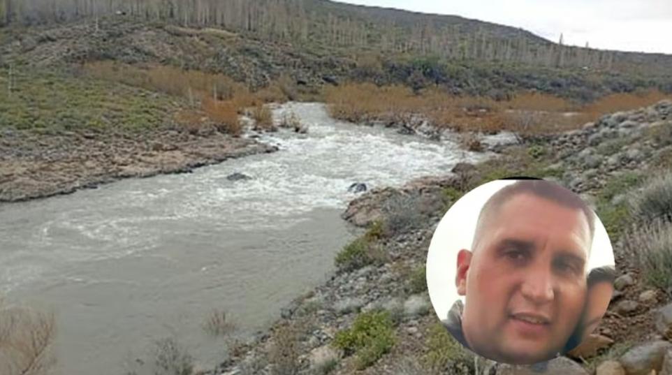 Tragedia en el río Nahueve: buscan a un policía que fue arrastrado por la corriente