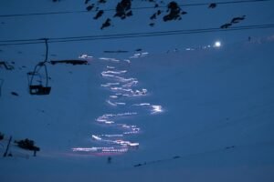 Chubut: La Hoya vivió una noche especial con otra edición de la Bajada de Luces