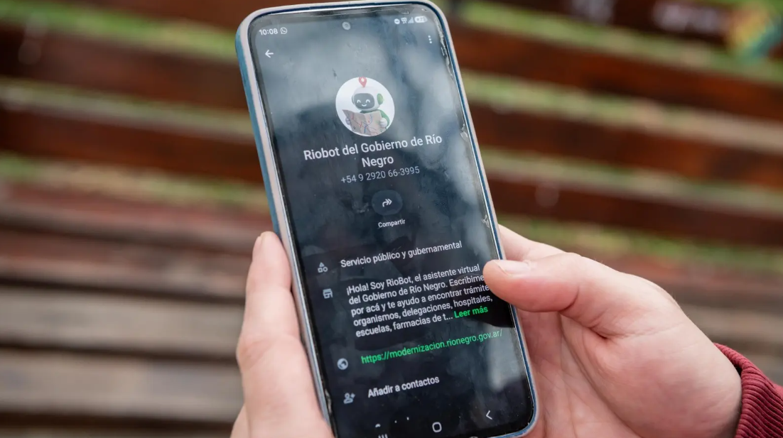 Río Bot 2.0: el asistente virtual de Río Negro incorpora inteligencia artificial para consultar trámites y servicios por WhatsApp