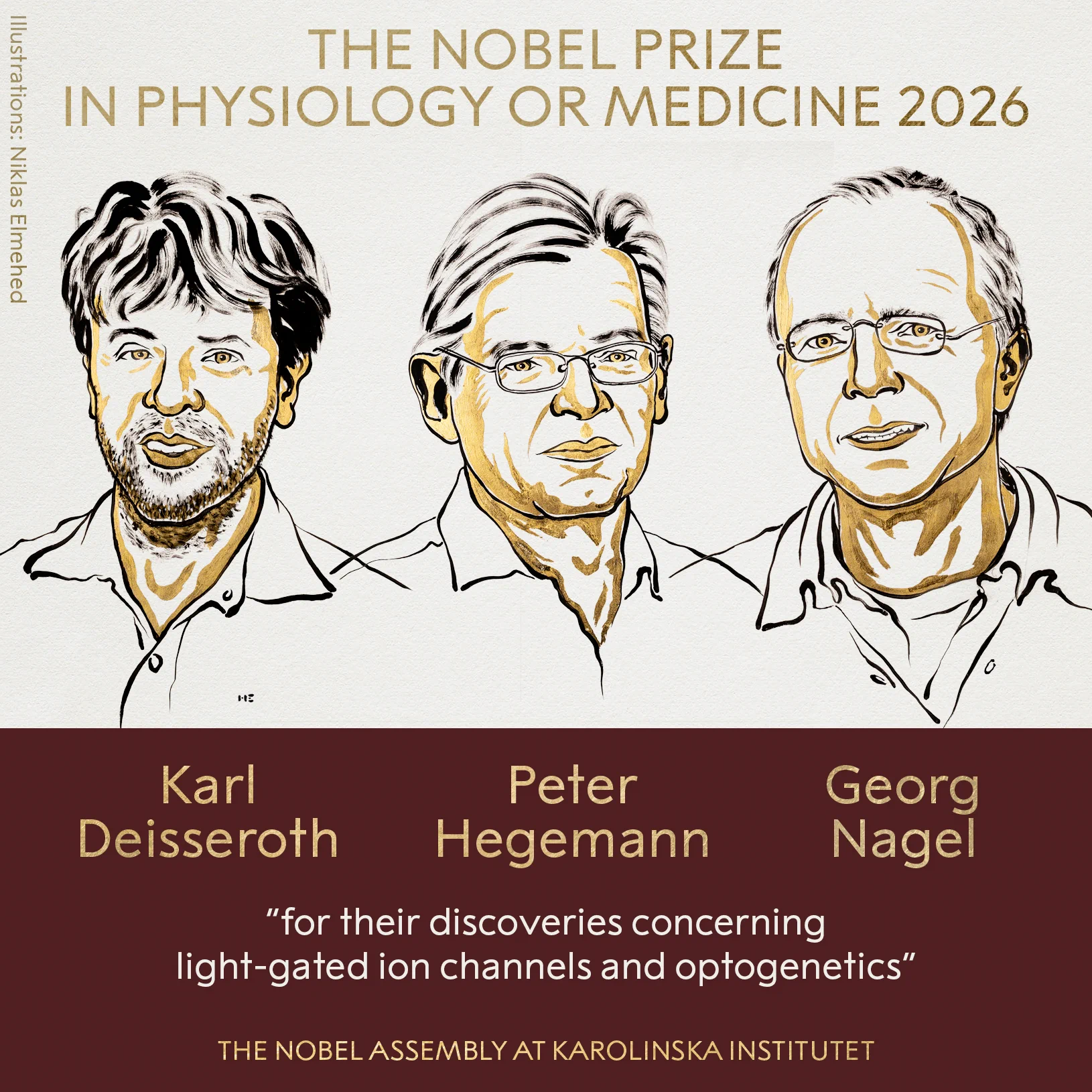 Premio Nobel de Medicina 2026: tres científicos fueron galardonados por sus descubrimientos en optogenética Premio Nobel de Medicina 2026: tres científicos fueron galardonados por sus descubrimientos en optogenética