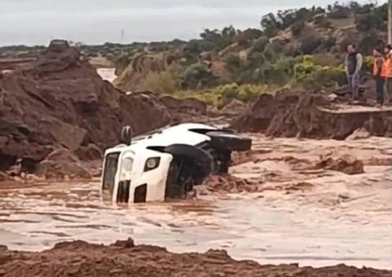 Qué pasó con los dos hombres arrastrados en camioneta por la tormenta en Rincón de los Sauces