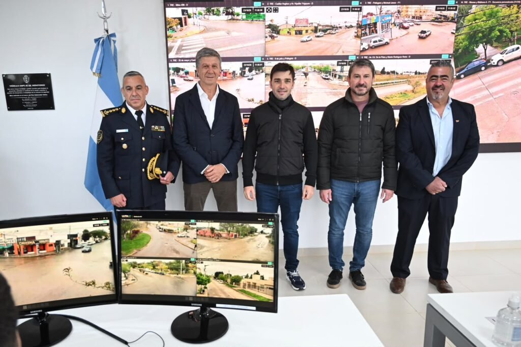 Trelew estrenó el sistema de videovigilancia más avanzado de la Patagonia: IA, reconocimiento facial y detección de patente