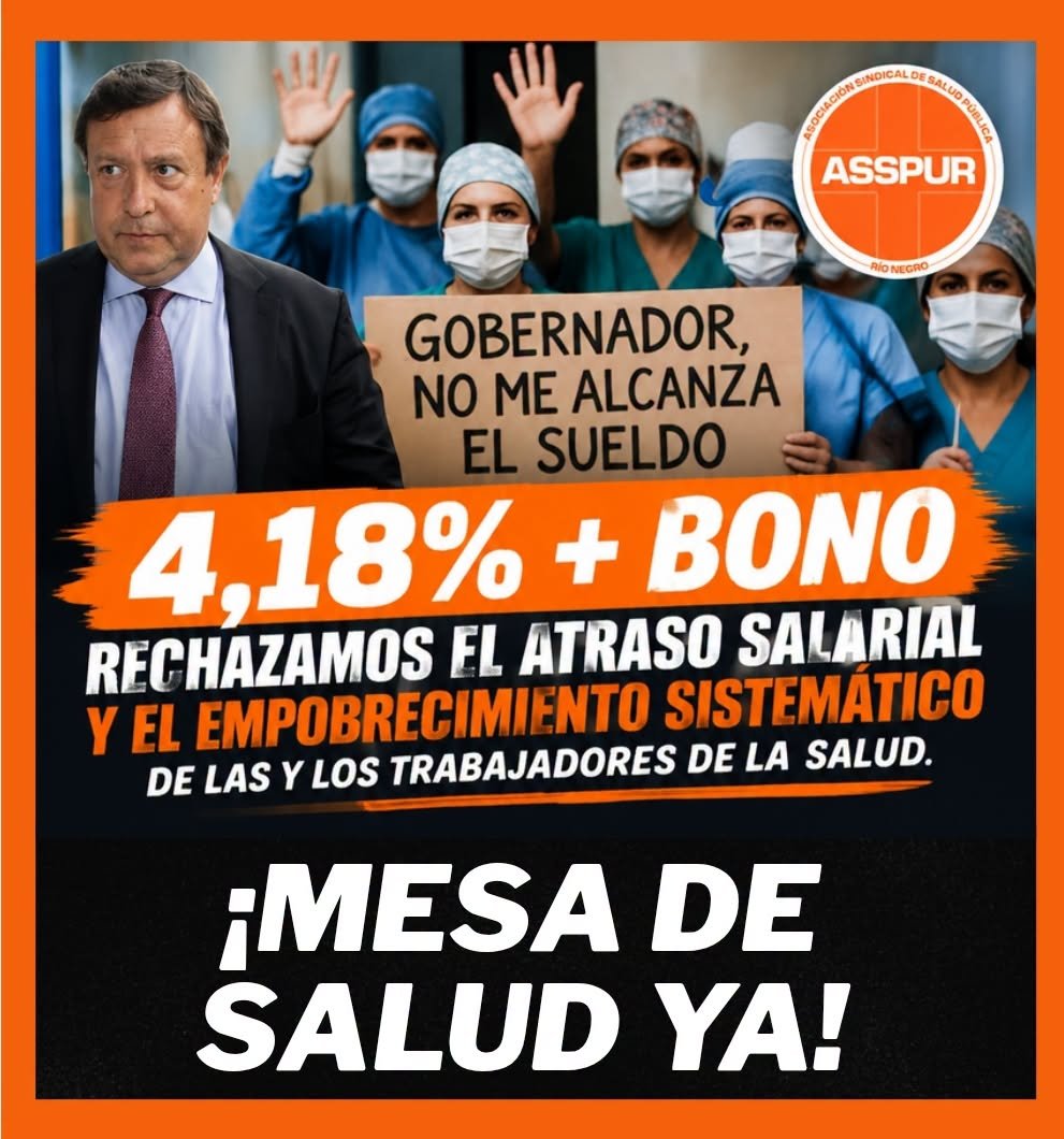 ASSPUR rechazó la oferta salarial y reclama un sueldo inicial de  millones